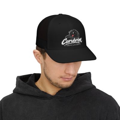 Curvbrim Logo Snapback Trucker Cap